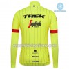 Tenue Maillot M/L + Collant à Bretelles 2018 Trek-Segafredo Hiver Thermal Fleece N002